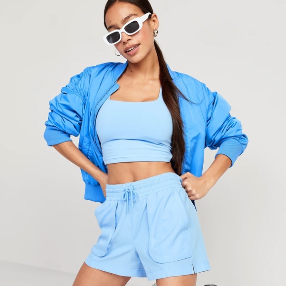 NWT OLD NAVY High-Waisted StretchTech Pull-On Surf Short4-inchBreakwater L - Picture 3 of 9